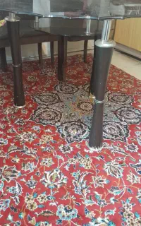میز شیشه ای دوطبقه