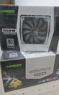 پاور گرین 650w ocpt نو آکبند پلاتینوم