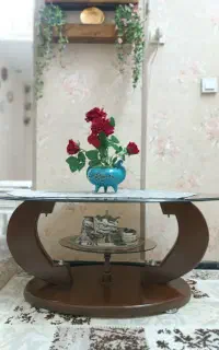 میز جلو مبلی سالم شیشه ۱۰ میل