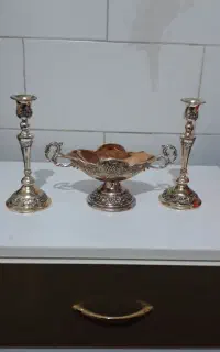 سه تیکه ظروف سیلور زیبا