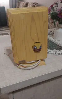 چراغ شب کتابی چوبی سالم قیمت ۵۰۰ تومن