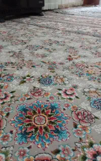 سه تخته فرش 9متری 700شانه رنگ فیلی در حد نو