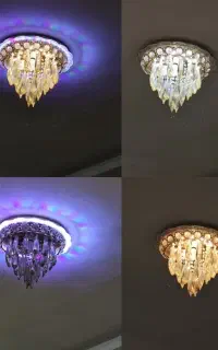 دو عدد لوستر چهار مدل رنگ هاش عوض میشه