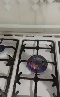 گاز پنج شعله دو درب شیشه ای