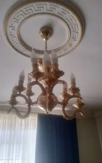 جفت لوستر برنجی