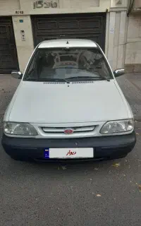 پراید مدل ۹۰ بی رنگ فنی سالم