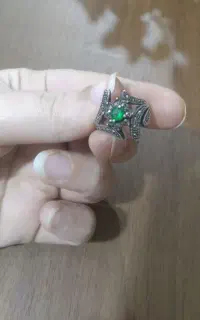انگشتر نقره سیاه قلم
