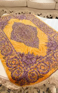فرش تمام ابریشم ذرع چارک