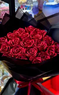 دسته گل روبانی