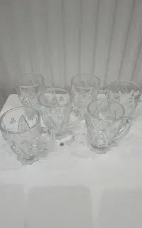 شش عدد استکان کوپ چای قهوه