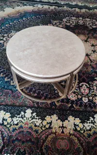 میز عسلی پایه استیل