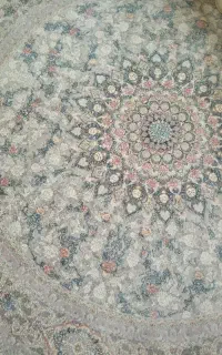 فرش گرد یک ونیم دریک ونیم