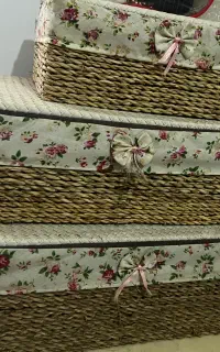 باکس حصیری درب دار پارچه ایی