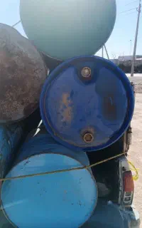 بشکه فلزی