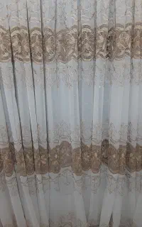 سه عدد پرده کتان