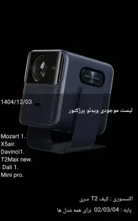 انواع ویدئو پروژکتور ونبو درمدلها مختلف کف قیمت