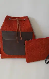 کیف کوله همراه کیف دستی