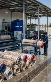 قالیشویی با مواد باکیفیت +دستگاه تخصصی