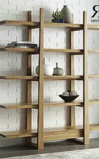 قفسه کتاب و دکوری کد B07 چوبی و ام دی اف