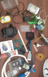 وسایل اکواریوم و سبزه و غذا