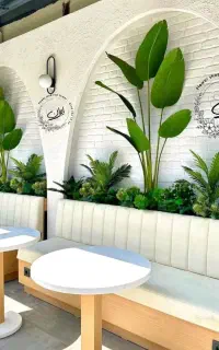 نخل اجرای گل گیاه مصنوعی استخر فلاورباکس استوایی