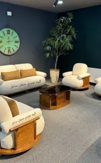 مبل راحتی ژاپنی بامتریال اورجینال راش 8نفره شرکتی