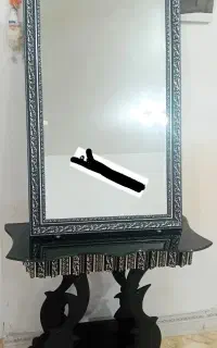آینه وشمعدانی در حد نو