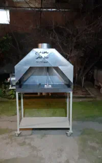 منقل کبابی با فن و چرخ