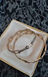 دو عدد النگوی نقره تیفانی آکبند