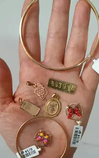 النگو طلا آینه ای سایز ۲