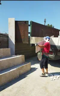 تخلیه سنگ نما ساختمان