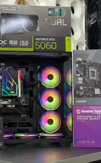 کیس گیمینگ RTX5060 نسل 14 کیس RGB آکبند