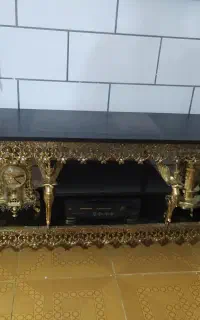 بوفه میز ساعت برنز