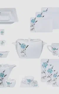 دو دست سرویس چینی آکبند و نو ۶ نفره نفیس(۱۲ نفره)