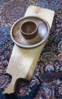 تخته سرو و میوا خوری چوبی