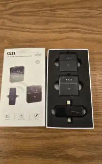میکروفون یقه ای بی‌ سیم ۳ عدد sx31 اصل