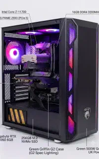 کیس گیمینگ طراحی رندرینگ تدوین i7 11700 RTX 2060