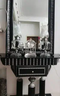 آینه شمعدان ساعت