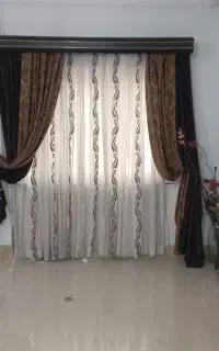 چهار عدد پرده در ابعاد 2.30طول 2.15عرض