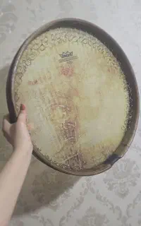 فروش دف استاد خدادادی کمانه باریک وزن زیر ۶۰۰ گرم