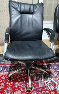 صندلی اداری چرخ دار با جک سالم
