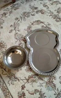 سینی و لگن زیر سماوری