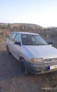 پراید مدل 86 رنگ نقره‌ای