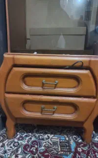 میز تلفن چوبی