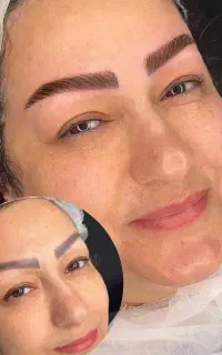 فیبروز ترمیم تتو ابرو بدرنگ بد فرم بدون ریموو 1550