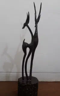 مجسمه آهوی نر و ماده