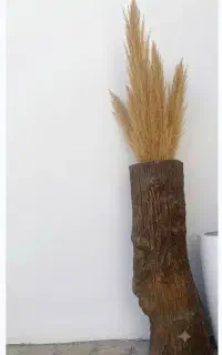 گلدان با چوب درخت