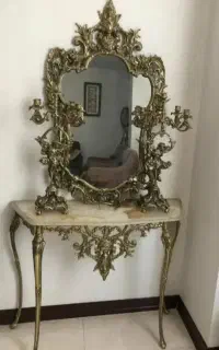 خریداروفروش آینه شمعدان برنجی درتهران وحومه