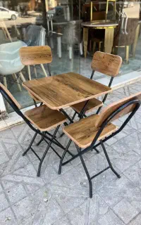 فروش عمده میز و صندلی تاشو چوب و فلز مقاوم