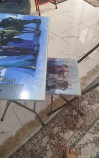 میز صندلی تحریر تاشو در حد نو